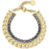 Bracciale Da Donna Tennis Brosway BEI073 PVD Oro con Zirconi Neri