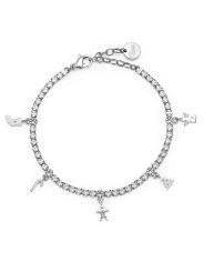 Bracciale donna Desideri tennis in acciaio BEI040