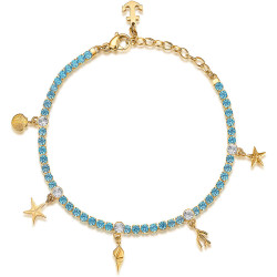 Bracciale Donna Brosway Tennis Desideri Libertà BEI038 Zirconi Blu