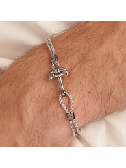 Bracciale Uomo Brosway Poseidon BPN15 in Acciaio Silver con Ancora