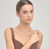 Collana Donna Brosway BYM133 Symphonia in Acciaio Silver con Cristalli Pendenti