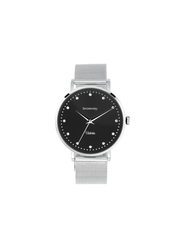 Orologio Solo Tempo Donna Brosway WVI19 Acciaio Silver Maglia Milano