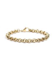 Bracciale Donna Marlù 15BR032G in Acciaio Pvd Oro Giallo Catena Rolò