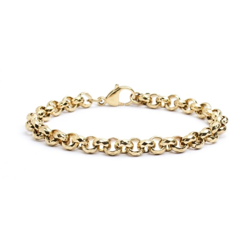 Bracciale Donna Marlù 15BR032G in Acciaio Pvd Oro Giallo Catena Rolò Bracciale Donna Marlù 15BR032G in Acciaio Pvd Oro Giallo Catena Rolò
