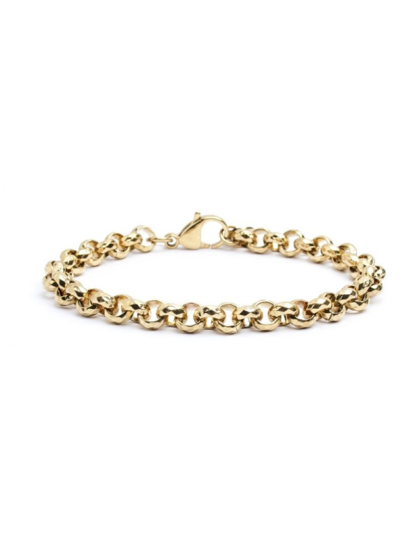 Bracciale Donna Marlù 15BR032G in Acciaio Pvd Oro Giallo Catena Rolò