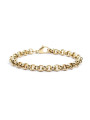 Bracciale Donna Marlù 15BR032G in Acciaio Pvd Oro Giallo Catena Rolò