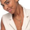 Collana Donna Marlù 33CN0019-V in Acciaio Silver Doppio Filo con Serpente