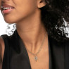 Collana Donna Marlù 33CN0019-V in Acciaio Silver Doppio Filo con Serpente