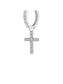 Mono Orecchino Marlù a Cerchio 31OR0016-W a Croce in Acciaio Silver