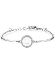 BRACCIALE DONNA INIZIALE LETTERA L BHK135