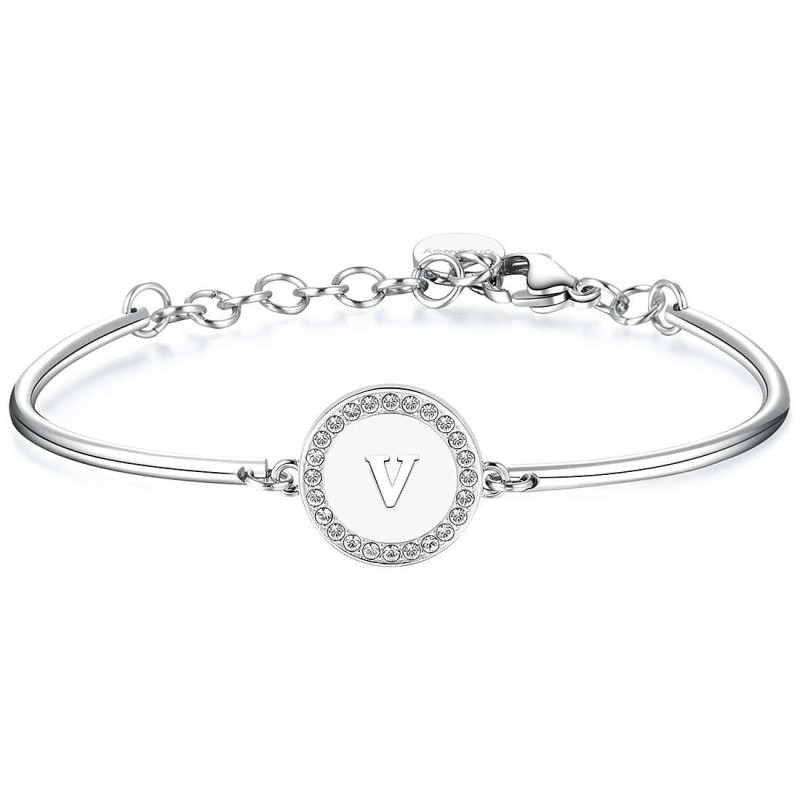 INITIAL WOMAN BRACELET LETTER V BHK145 INITIAL WOMAN BRACELET LETTER V BHK145