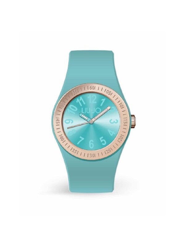 Liu-Jo LUXURY Silicone Watch TLJ1933 Rose Gold Turquoise