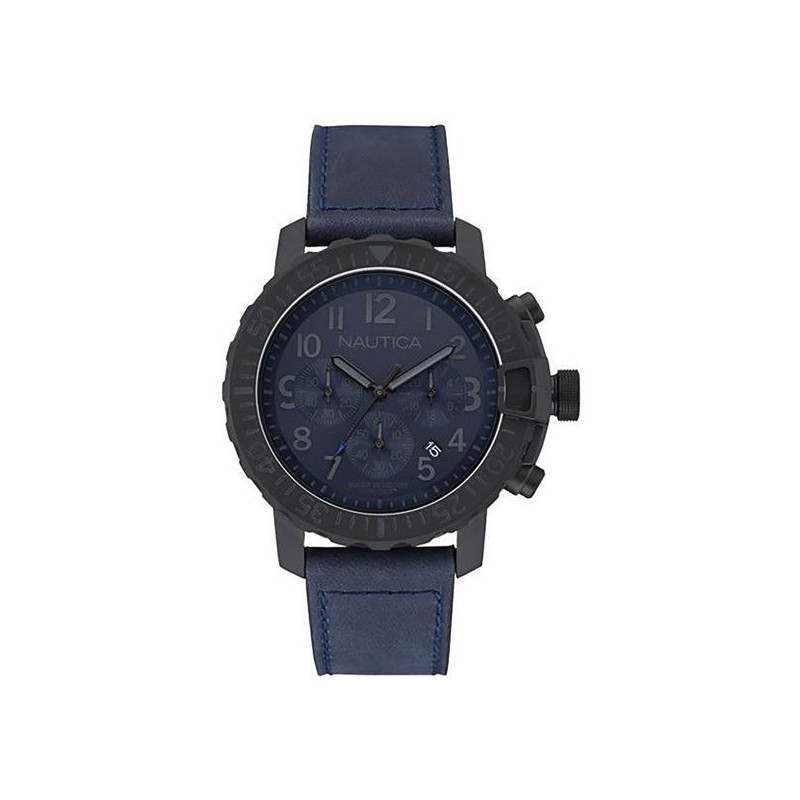 Orologio NAUTICA uomo NMS 01 cronografo pelle blu Orologio NAUTICA uomo NMS 01 cronografo pelle blu