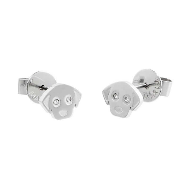 Orecchini Donna Marlù 18OR044 in Acciaio Silver Cane e Cristalli Orecchini Donna Marlù 18OR044 in Acciaio Silver Cane e Cristalli