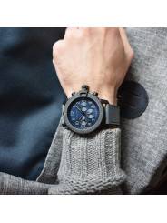 Orologio NAUTICA uomo NMS 01 cronografo pelle blu