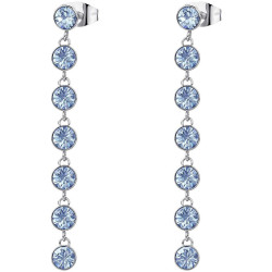 Orecchini Brosway Donna BYM146 in acciaio con cristallo colore azzurro