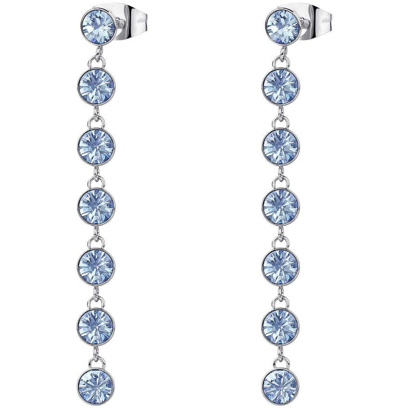 Women's Brosway Earrings BYM146 in steel with blue crystal Women's Brosway Earrings BYM146 in steel with blue crystal