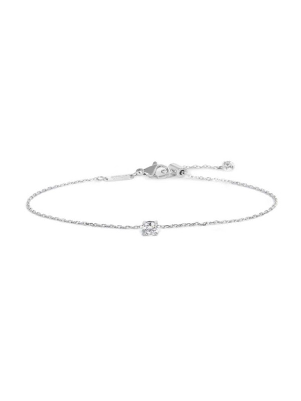 Bracciale Unisex Marlù 31BR0012-W catena cutting cross zircone 4,25mm centrale