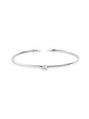 Bracciale Donna Marlù 31BR0016-W rigido con zircone 5,25mm centrale e zirconi