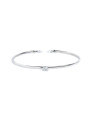 Bracciale Donna Marlù 31BR0016-W rigido con zircone 5,25mm centrale e zirconi
