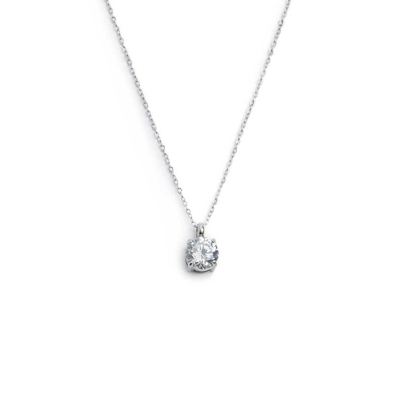 Collana Donna Marlù 31CN0012-W catena cutting cross zircone centrale 7mm Collana Donna Marlù 31CN0012-W catena cutting cross zircone centrale 7mm