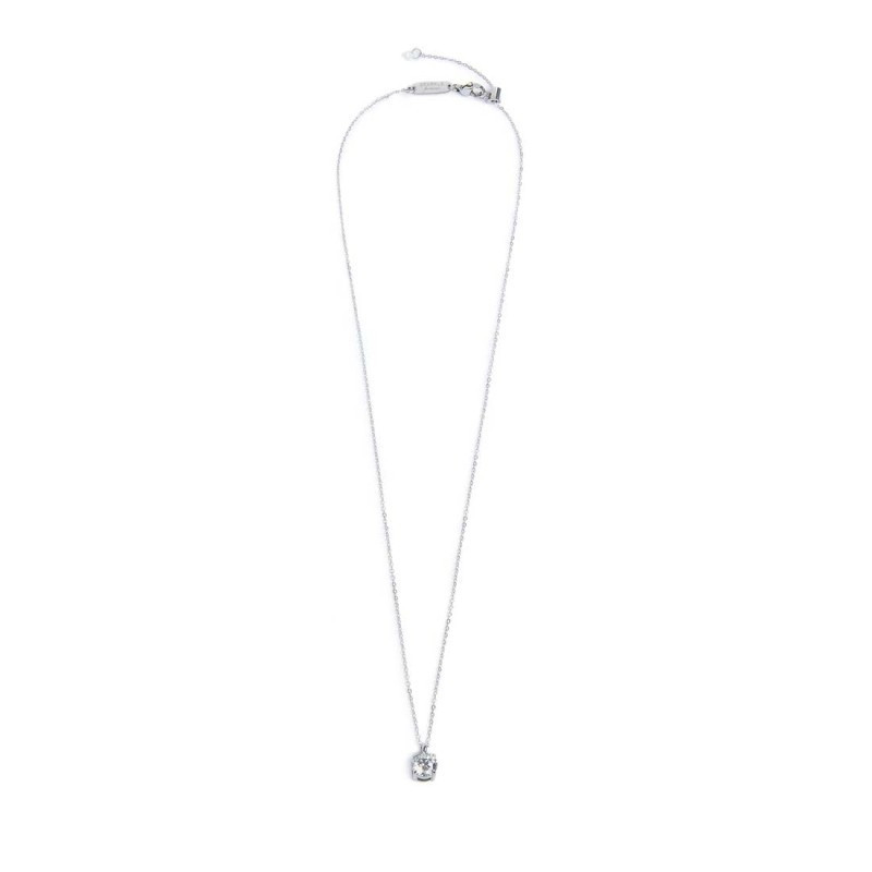 Collana Donna Marlù 31CN0012-W catena cutting cross zircone centrale 7mm