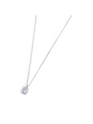 Collana Donna Marlù 31CN0012-W catena cutting cross zircone centrale 7mm