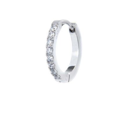 copy of Mono Orecchino Donna Marlù 31OR0020-W a cerchio 1,6cm con zirconi
