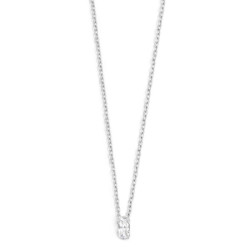 Collana Donna Marlù 2CN0048-W con zircone baguette