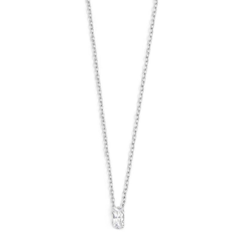 Collana Donna Marlù 2CN0048-W con zircone baguette Collana Donna Marlù 2CN0048-W con zircone baguette
