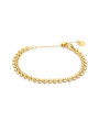 Bracciale Unisex Marlù 18BR196G Acciaio con foglie pvd oro