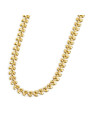 Collana Unisex Marlù 18CN104G Acciaio Oro catena a foglia chevron