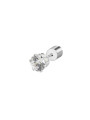 Mono Orecchino Donna 2OR0094-W a lobo con zircone 5mm SIlver