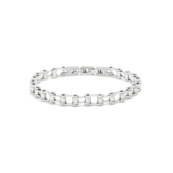 Bracciale Uomo Marlù Man Trandy 4BR1785B Catena in Acciaio Colore Argento