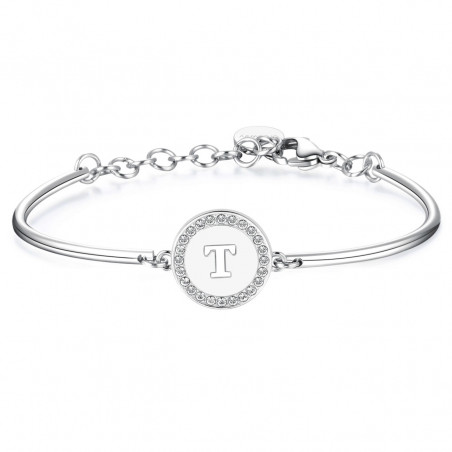 Bracciale Donna Brosway Chakra BHK143 Inziale T Lettera Originale