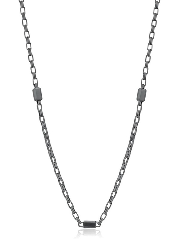 Collana Girocollo Brosway Uomo In Acciaio Nero Logan BOA03