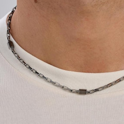 Collana Girocollo Brosway Uomo In Acciaio Nero Logan BOA03