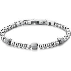 Bracciale Uomo Brosway In Acciaio Silver con Perle Riptide BTD032