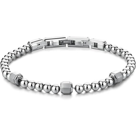 Bracciale Uomo Brosway In Acciaio Silver con Perle Riptide BTD032