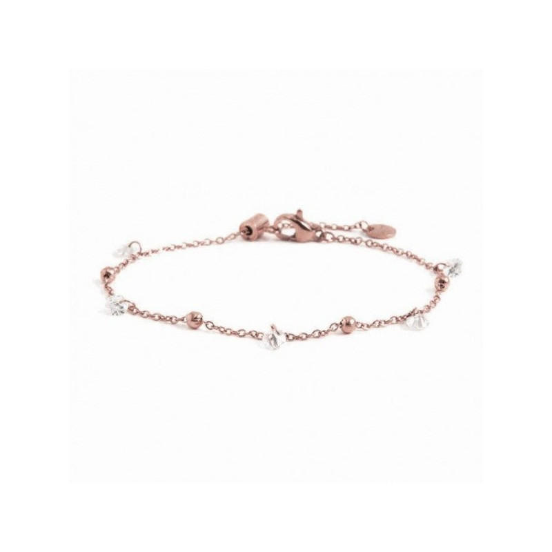 Bracciale Donna Marlù 2BR0061R-W in Acciaio Pvd Oro Rosa con perle Bianche Bracciale Donna Marlù 2BR0061R-W in Acciaio Pvd Oro Rosa con perle Bianche