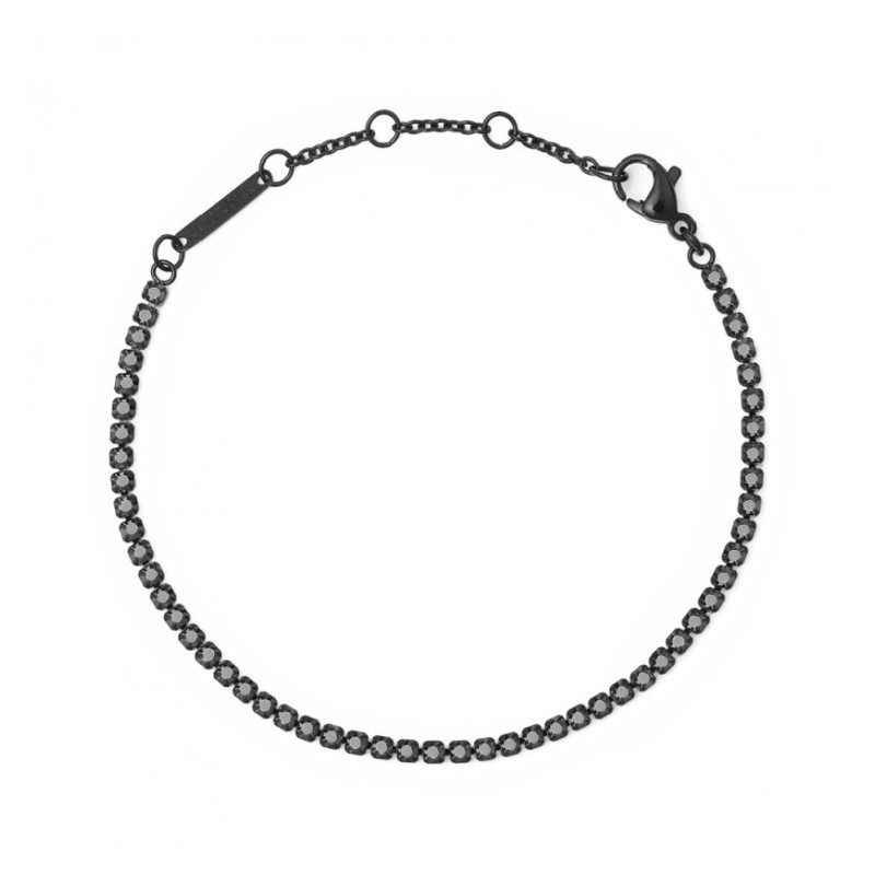 Bracciale Donna Tennis Daniel Wellington DW00400810 in Acciaio Nero Bracciale Donna Tennis Daniel Wellington DW00400810 in Acciaio Nero