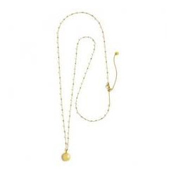 Collana Donna Chiama Angeli Marlù 15CO012G-W in Acciaio Oro con Pendente Ottone