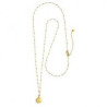Collana Donna Chiama Angeli Marlù 15CO012G-W in Acciaio Oro con Pendente Ottone