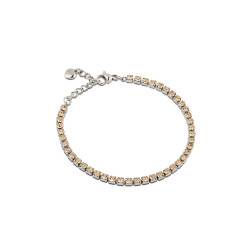 Bracciale Donna Tennis Ops OPSBR-957 Acciaio Silver con pietre Caramello 2,5 mm