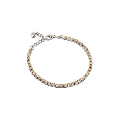 Bracciale Donna Tennis Ops OPSBR-957 Acciaio Silver con pietre Caramello 2,5 mm