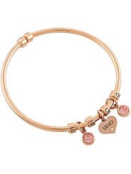 Bracelet Woman LIU JO Brilliant Rigid LJ1646 Rose Gold Color