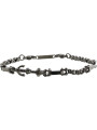 Bracciale Uomo Marlù Man Trandy 4BR1766N in Acciaio, Ancora Colore Grigio Scuro