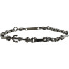 Bracciale Uomo Marlù Man Trandy 4BR1766N in Acciaio, Ancora Colore Grigio Scuro