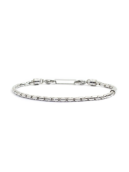 Bracciale Marlù da uomo in acciaio 316L 4BR1828 Silver