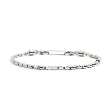 Bracciale Marlù da uomo in acciaio 316L 4BR1828 Silver